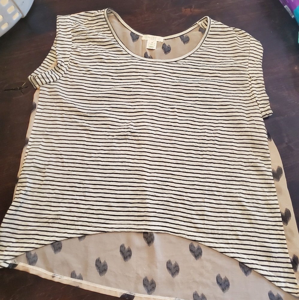 Sheer High Low Top